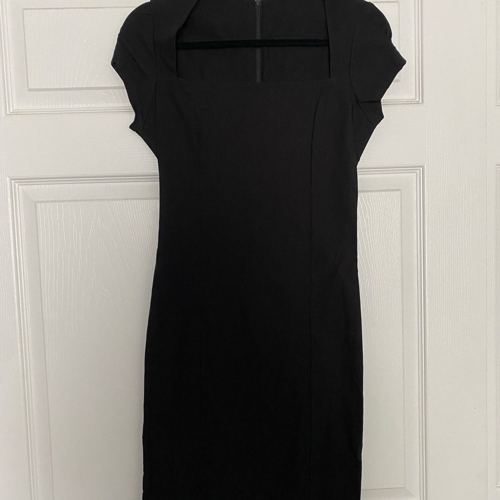 The Clothing Company Women’s Y2K Vintage Little Black Square Neck Mini Dress